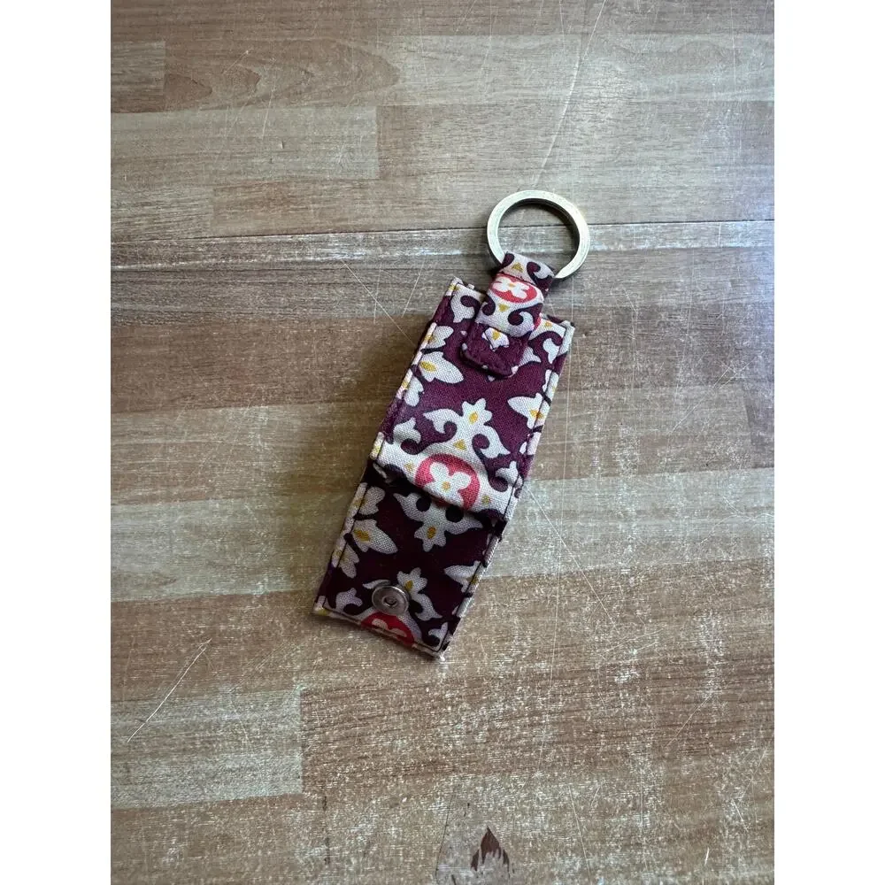 Vera Bradley Limited Edition Medallion Photo Clip Ring Key Fob.